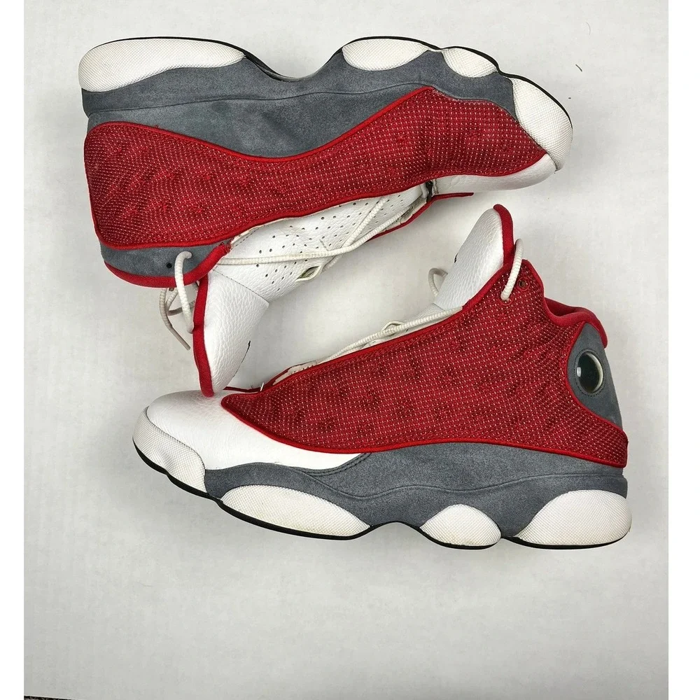 Jordan Sneakers Mens 9.5 Air Jordan 13 Retro Red Flint Gym Red EUC DJ5982-600